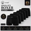 Pamuklu Likralı 6'lı Erkek Boxer