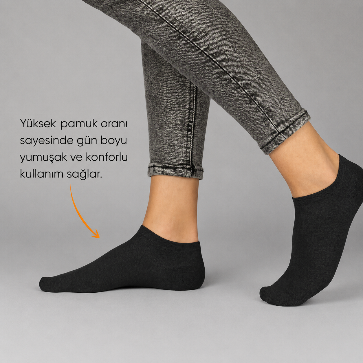 10 Çift Unisex Pamuklu Patik Çorap Terletmeyen Günlük Kullanım